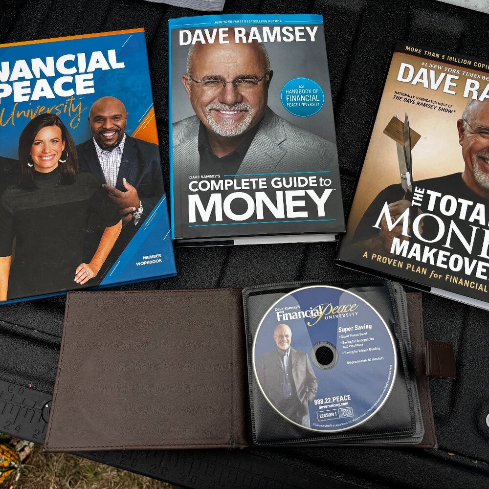 Dave Ramsey Financial Peace University Book & DVD Lot Workbook & Reading